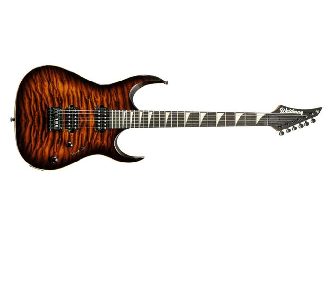 Imagem de Guitarra waldman super strato extravaganza wgar 220qx sb