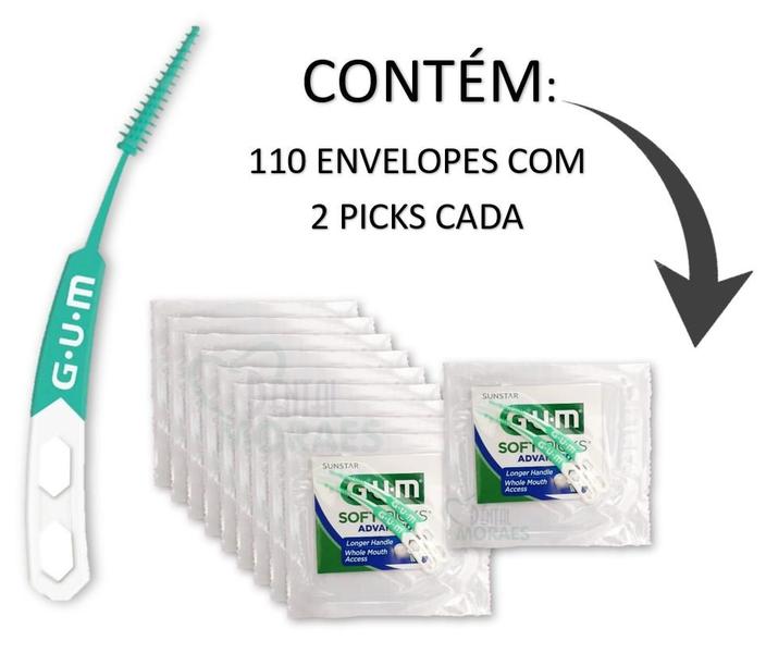 Imagem de GUM SOFT PICKS ADVANCED Palito Interdental C/ 220 un