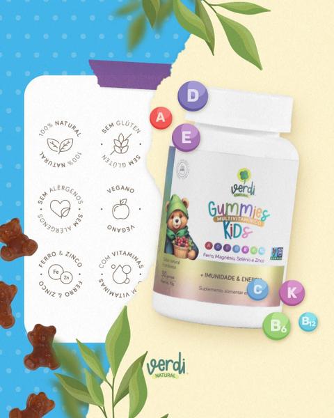 Imagem de Gummies Multivitamínico Kids Natural e Vegano Verdi Natural