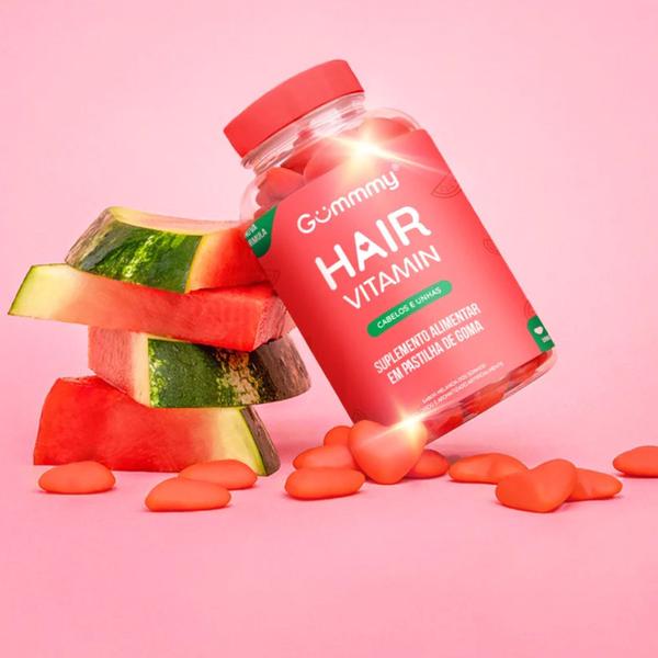 Imagem de Gummy Hair Vitamin Original Melancia 180g 60gms Evita Queda dos cabelos
