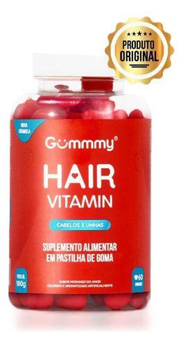 Imagem de Gummy hair vitamin original - morango 60 gomas