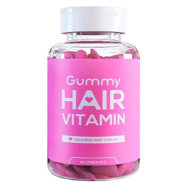 Imagem de Gummy Hair Vitamin Vegetal Fortalecedor Cabelo E Unha 60 Goma De Coração Vitamina