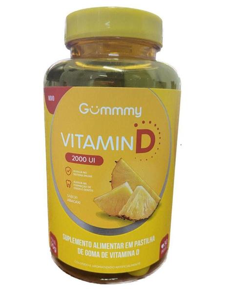 Gummy Suplemento Alimentar Vitamina D Abacaxi 90g Imagem de Gummy Suplemento Alimentar Vitamina D Abacaxi 90g