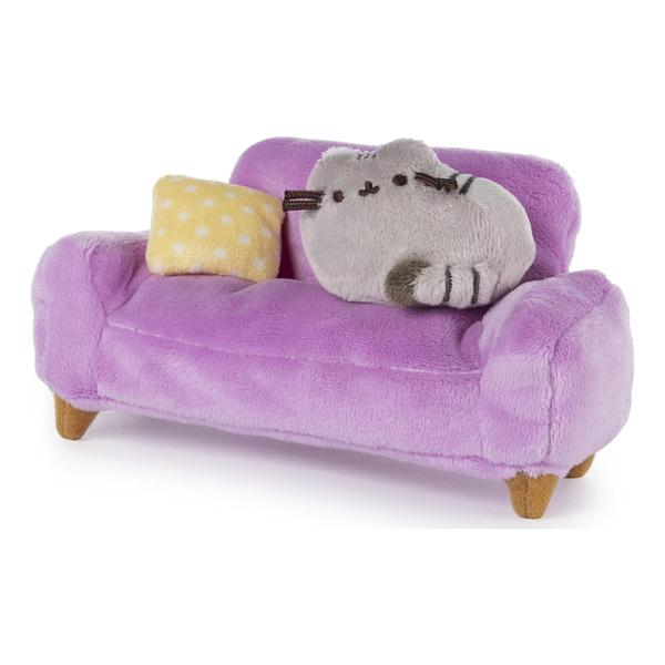 Imagem de GUND Pusheen em Home Plush e Pink Couch Collector Set de 2 Multicolor, 4" Comprimento