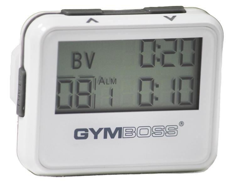 Imagem de Gymboss Interval Timer e Cronômetro - Branco / Cinza Gloss