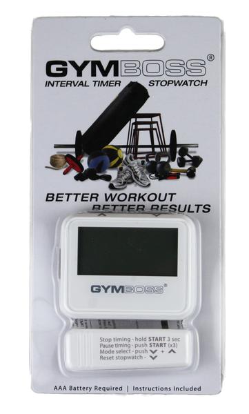 Imagem de Gymboss Interval Timer e Cronômetro - Branco / Cinza Gloss