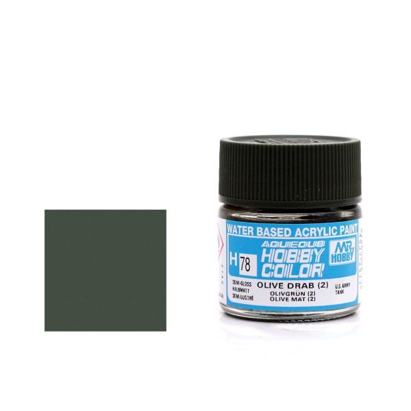 Imagem de H078 Aqua Olive Drab 2 10Ml Gunze Guhc78