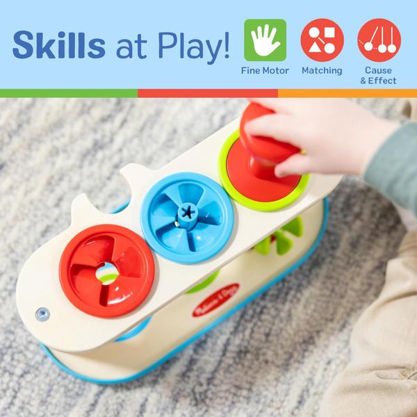 Imagem de Habilidades de desenvolvimento Toy Melissa e Doug Match & Push