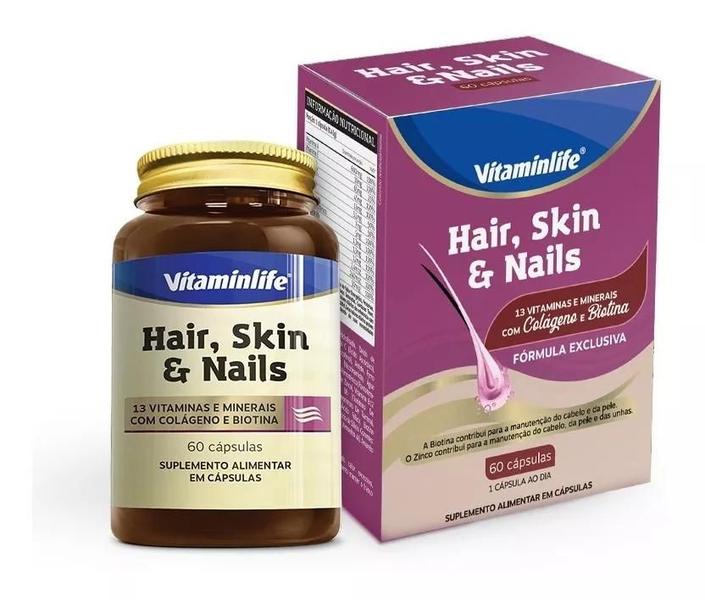 Imagem de Hair, Skin E Nails 60 Cápsulas - Vitaminlife