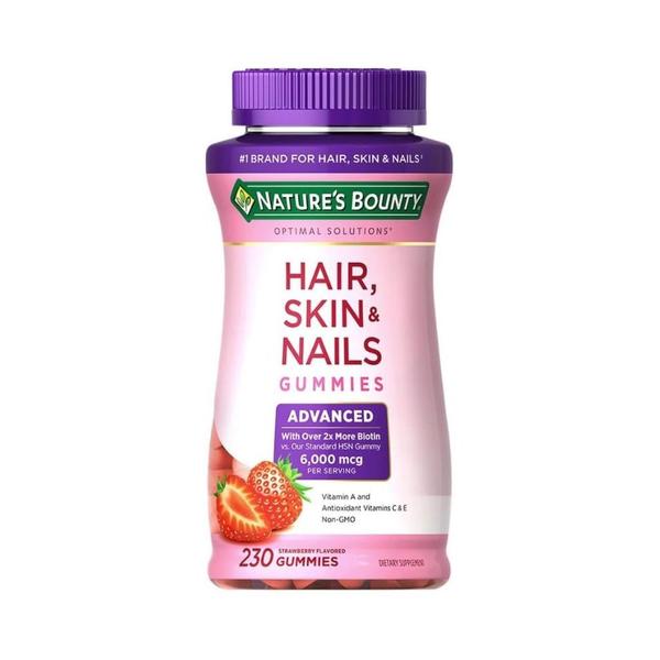 Imagem de Hair Skin Nails Natures Bounty Advanced 230 Gomas 6000 mcg