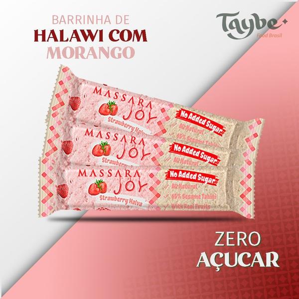 Imagem de Halawi Sabor Morango Sem Açúcar - Kit com 6 Barrinhas de 40g