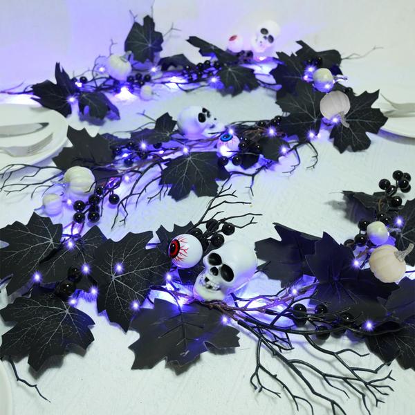 Imagem de Halloween Garland Lights HAMiFinee 1,8 m com temporizador de bateria