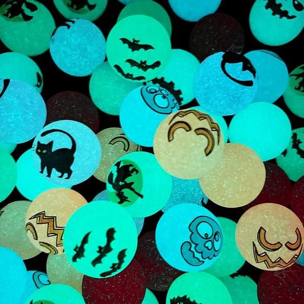 Imagem de Halloween Luminosa Abóbora Bruxa Salto Bolas De Borracha 10-50 Peças Brinquedos Ao Ar Livre Para