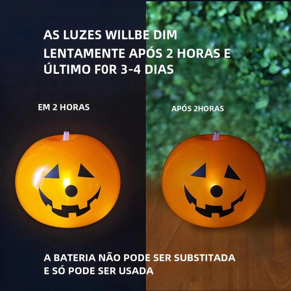 Imagem de Halloween Pumpkin Lanterna Balão, LED Luminoso, Floor Stand Toy, Festa Atmosfera, Decoração de Natal