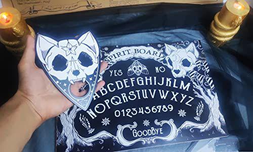 Imagem de Halloween Spirit Calling Gothic Design Ouija Jogo de tabuleiro para Spirit Hunt com Planchette e instruções detalhadas