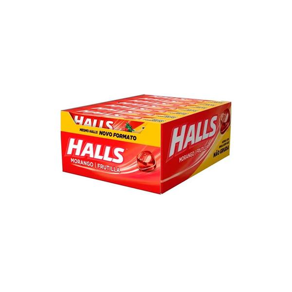 Imagem de Halls Morango contendo 21 drops