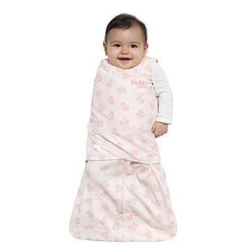 Imagem de HALO 100% Algodão Sleepsack Swaddle, 3-Way ajustável cobertor vestível, TOG 1.5, aquarela rosa Toss Blush, pequeno, 3-6 meses