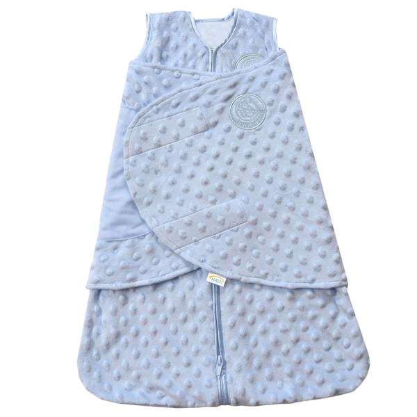 Imagem de HALO Sleepsack Swaddle, 3-Way Adjustable Wearable Blanket, TOG 3.0, Velboa, Blue Plush Dots, Pequeno, 3-6 Meses