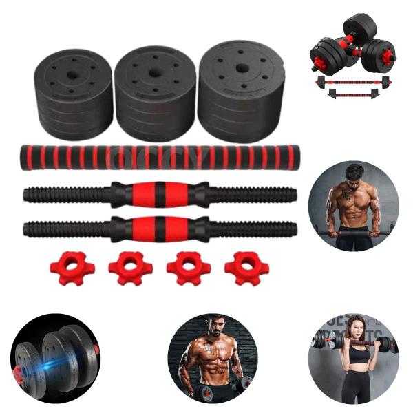 Imagem de Halter 20kg Ajustável Academia Dumbell Regulável Musculação