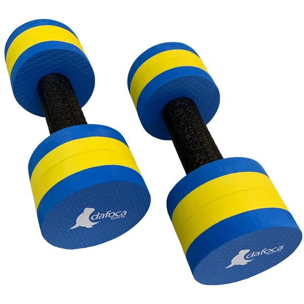 Imagem de Halter de Fisioterapia Aquática Piscinas e Clubes DF4016-AZ 2-3Kg Azul/Amarelo Dafoca Sports