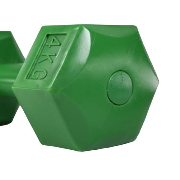 Imagem de Halter Dumbbel Sextavado Cement Bonafit 4kg Verde