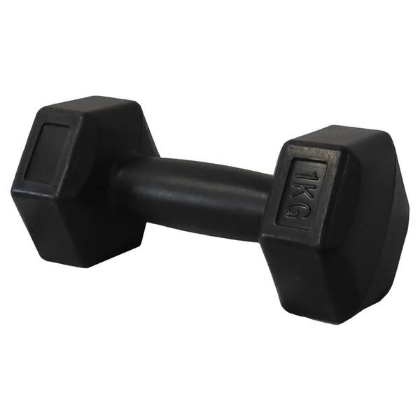 Imagem de Halter Dumbell Cement Sextavado Bonafit 1kg Preto