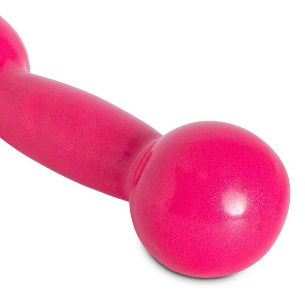 Imagem de Halter Emborrachado 3kg PVC Ferro Fundido S3-R Rosa Acte