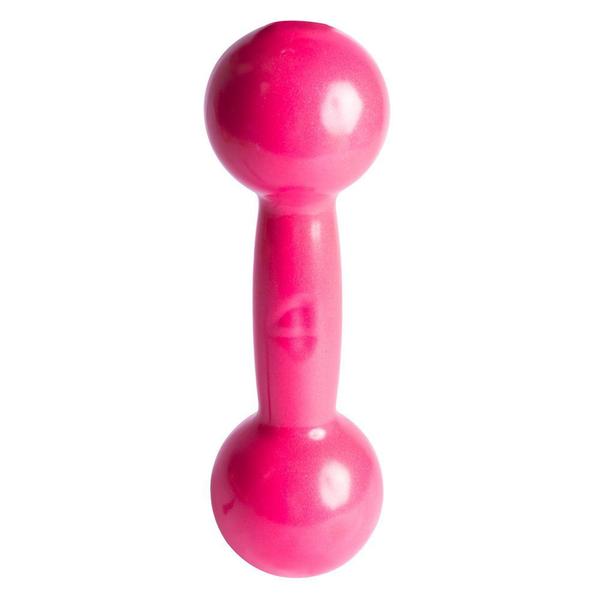 Imagem de Halter Emborrachado 4kg Rosa S4-R Acte Sports