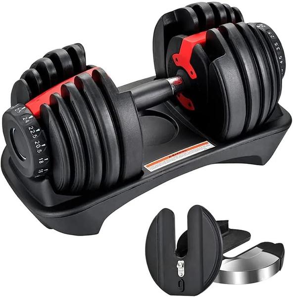 Imagem de Halter Regulável Anilha Dumbbell Ajustável 24kg Yangfit