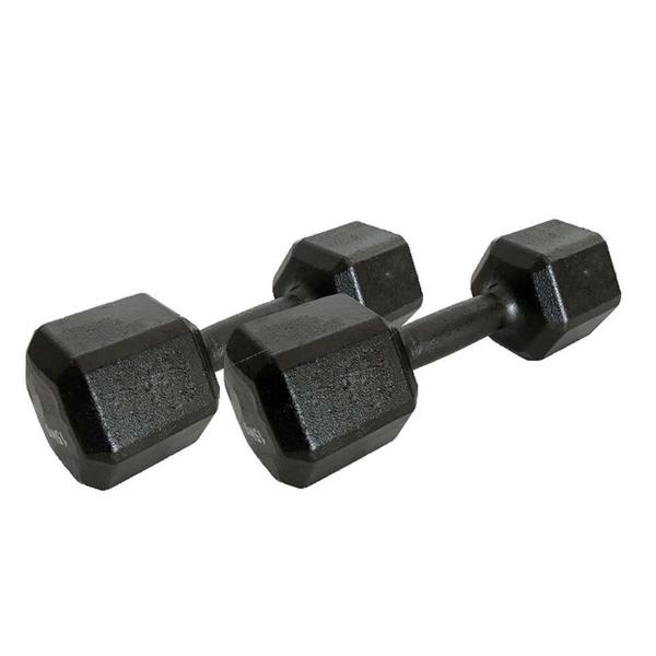 Imagem de Halter sextavado 3kg pintado - par  iniciativa fitness