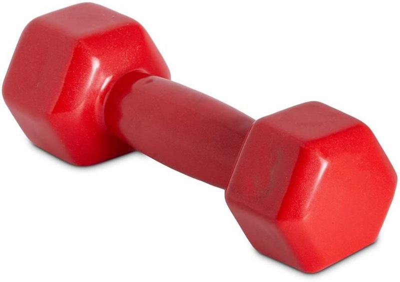 Imagem de Halter Sextavado Emborrachado 4kgs Vermelho Musculação