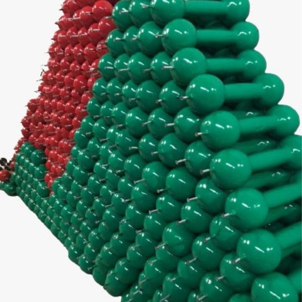 Imagem de Halteres 1 a 5Kg Emborrachado Bola Todas as Cores (1 Unidade)