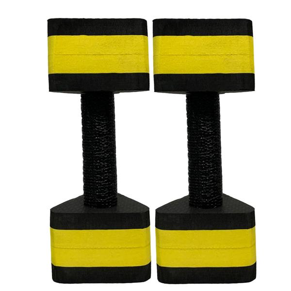 Imagem de Halteres Aquáticos Para Piscina Em EVA 2 A 3 Kg DF4012-BK Preto/Amarelo Dafoca Sports