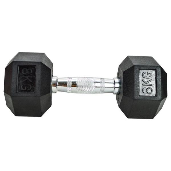 Halteres Sextavado Ahead Sports AS2102H 8kg Imagem de Halteres Sextavado Ahead Sports AS2102H 8kg