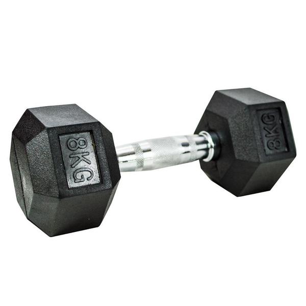 Halteres Sextavado Ahead Sports AS2102H 8kg Imagem de Halteres Sextavado Ahead Sports AS2102H 8kg