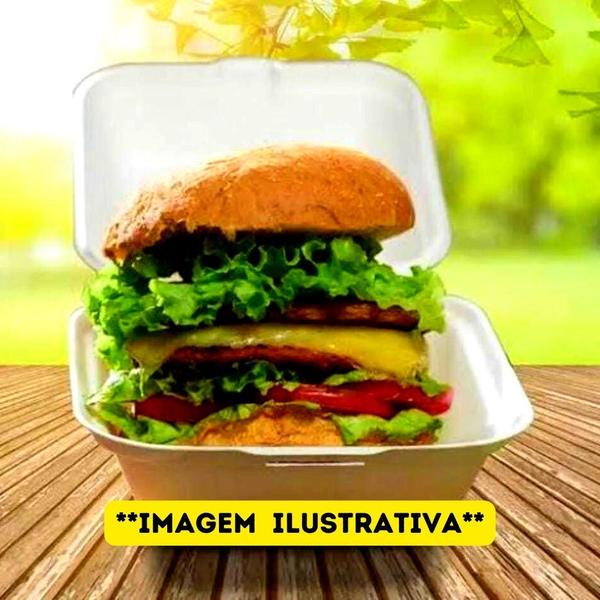 Imagem de Hamburgueira Isopor H2 Média Lanches Porções 10 Unidades