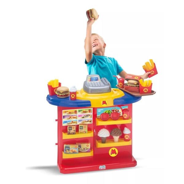 Imagem de Hamburgueria Infantil Magic 8090 Vermelha - Magic Toys