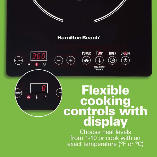 Imagem de Hamilton Beach portátil único Indução Cooktop Counterto