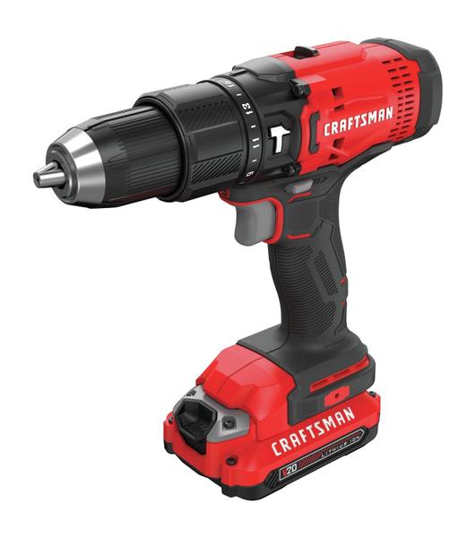 Imagem de Hammer Drill CRAFTSMAN V20 CMCD711C2 1/2 polegada 2 baterias