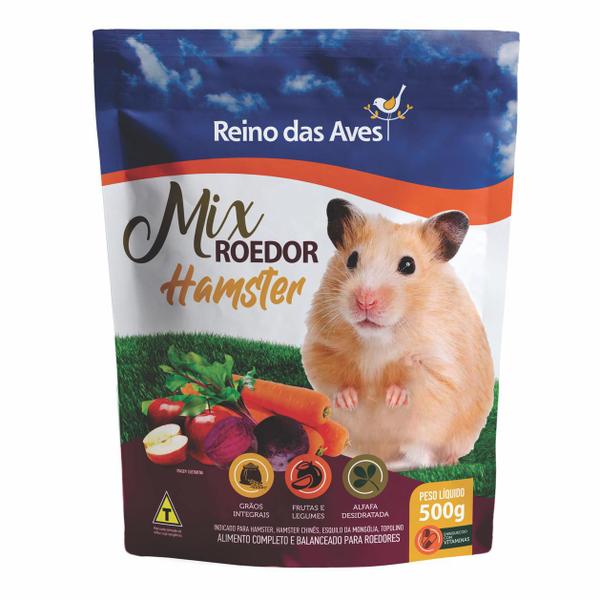 Imagem de Hamster Gold Mix 500g - Reino Das Aves