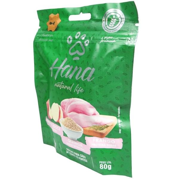 Imagem de Hana Natural Life Batata Doce Quinoa Frango80g Para Cães Adultos Kit C/ 10 Um