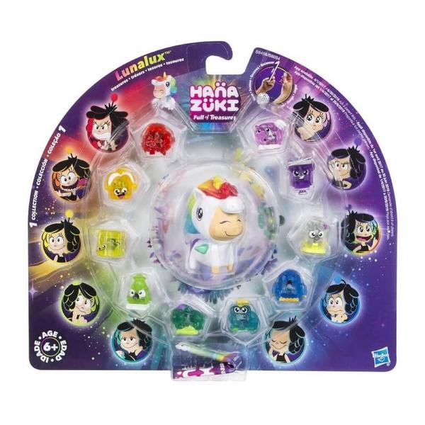 Hanazuki conjunto com 10 tesouros e um unicornio hasbro - Revista