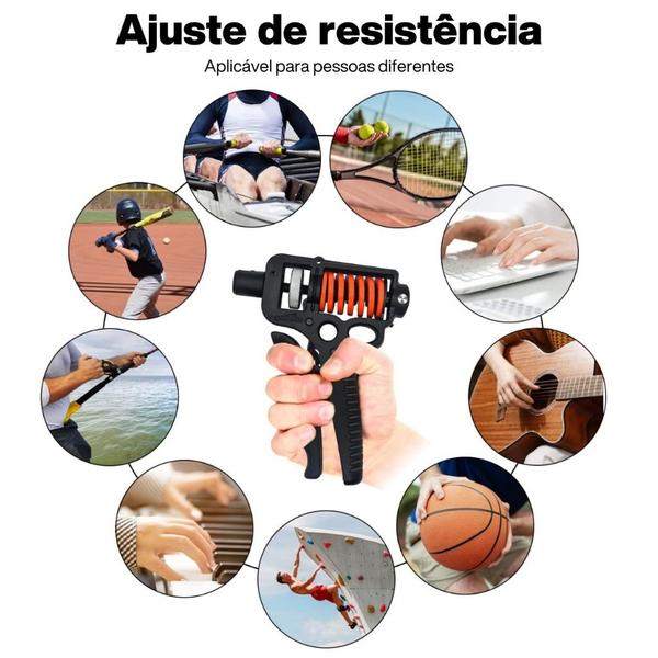 Imagem de Hand Grip Ajustável Flexor Fortalecedor do Punho Mãos e Antebraço