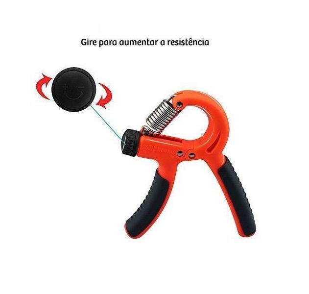 Imagem de Hand Grip Alicate Mola Ajustável Exercício Força Braço 10/40 Kg