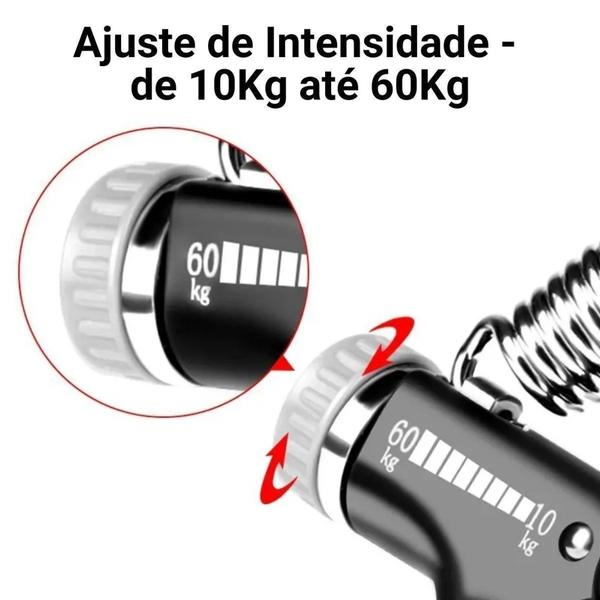 Imagem de Hand Grip Ante Braço Punho Peso Até 60 Kg com Display Contador