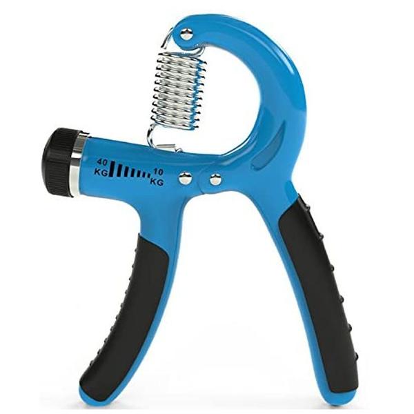 Imagem de Hand Grip Exercitador Para Mãos Punho Emborrachado Azul + Chaveiro CBRN15870