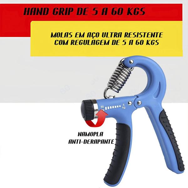 Imagem de Hand Grip Gold Sports Power II com Carga Regulavél - Mola em Aço10 a 40 Kgs