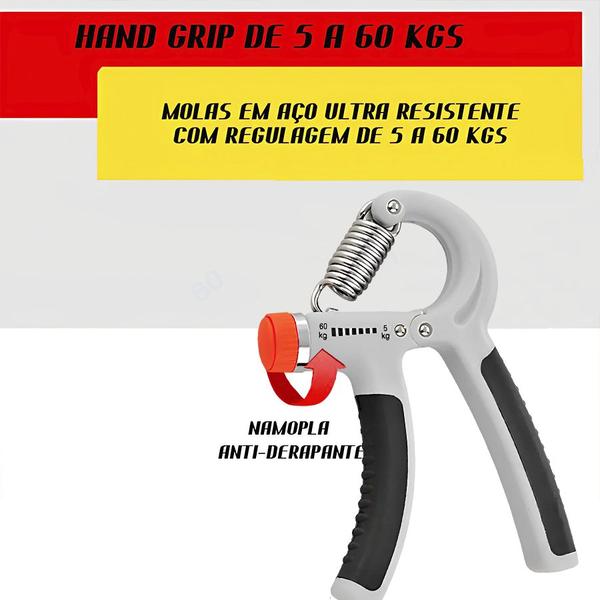 Imagem de Hand Grip Gold Sports Power II com Carga Regulavél - Mola em Aço10 a 40 Kgs