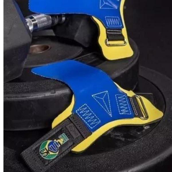 Imagem de Hand Grip Legacy Brasil Luva Proteção Skyhill Azul/Amarelo