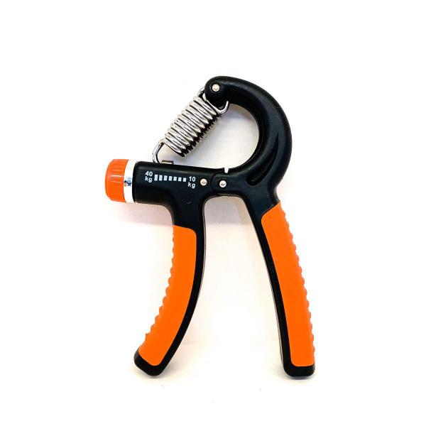 Imagem de Hand Grip Para Exercícios De Mãos Antebraço Ajustável De10 a 40 Kg  Preto Com laranja GB57319